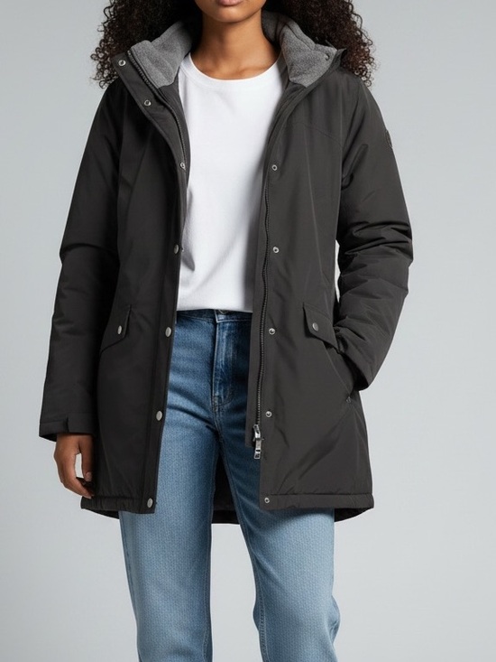 Lands' End Jackets & Blazers - Land’s End fleece lined utility jacket black
